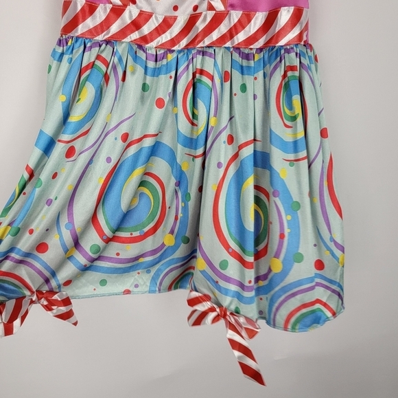 Candy Lollipop Peppermint Womens Halloween Dress Juniors Large 13 15 Colorful - Picture 4 of 14